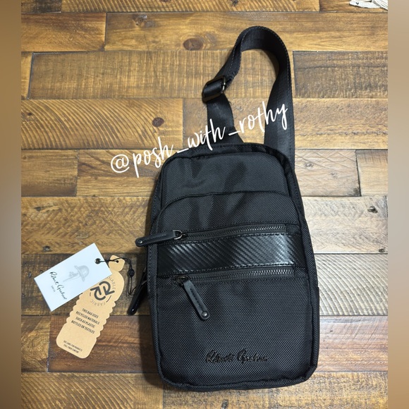 Robert Graham Ryan Mixed Media Sling Bag NWT